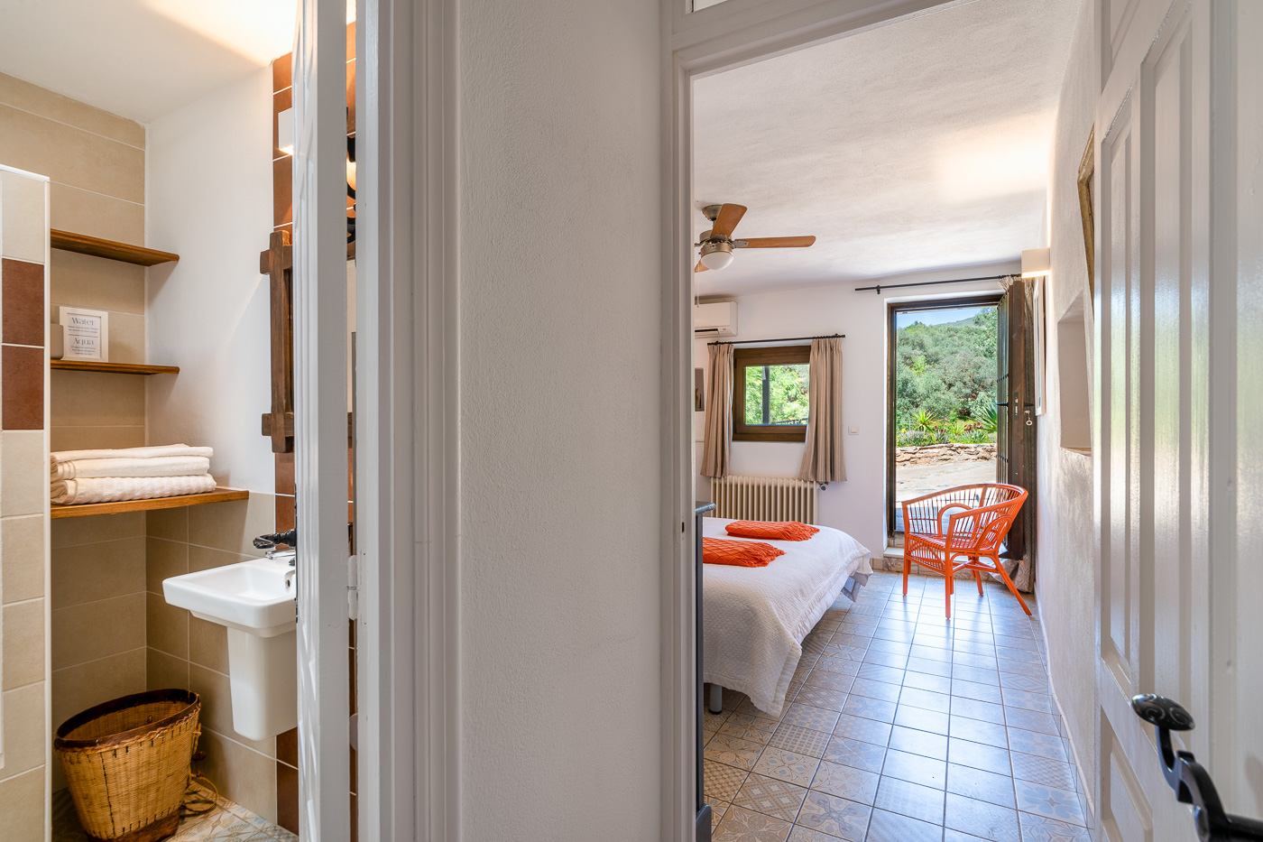 Dormitorio anexo con cama doble (Dormitorio 2, Limón)